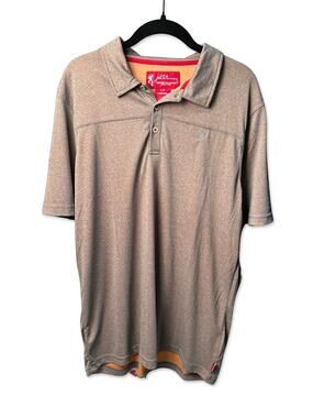 NWT John M Browning Jade Technology Berkshire Polo in Heather Castlerock Men's L
